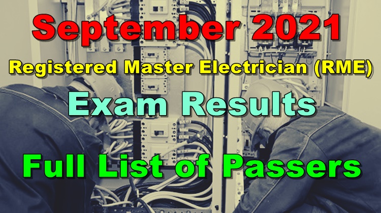 Registered Master Electrician Board
