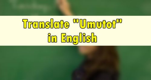 Umutot in English