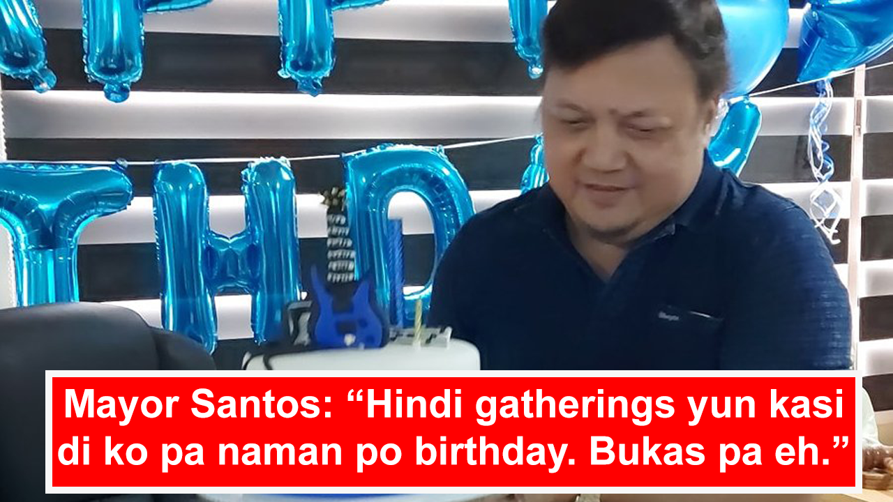 Obando Mayor Edwin Santos Defends Self Over Alleged Birthday Party