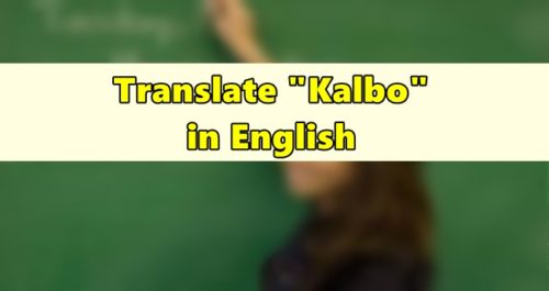 Kalbo in English