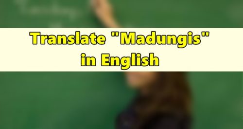 Madungis in English