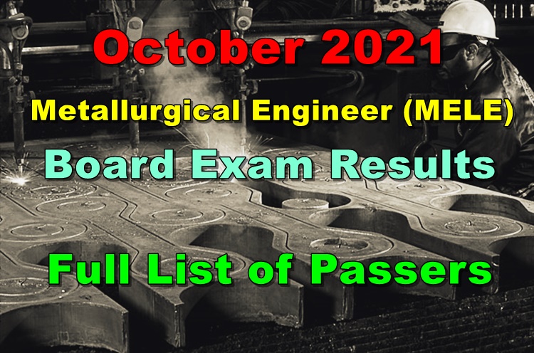 Metallurgical Engineer Board Exam