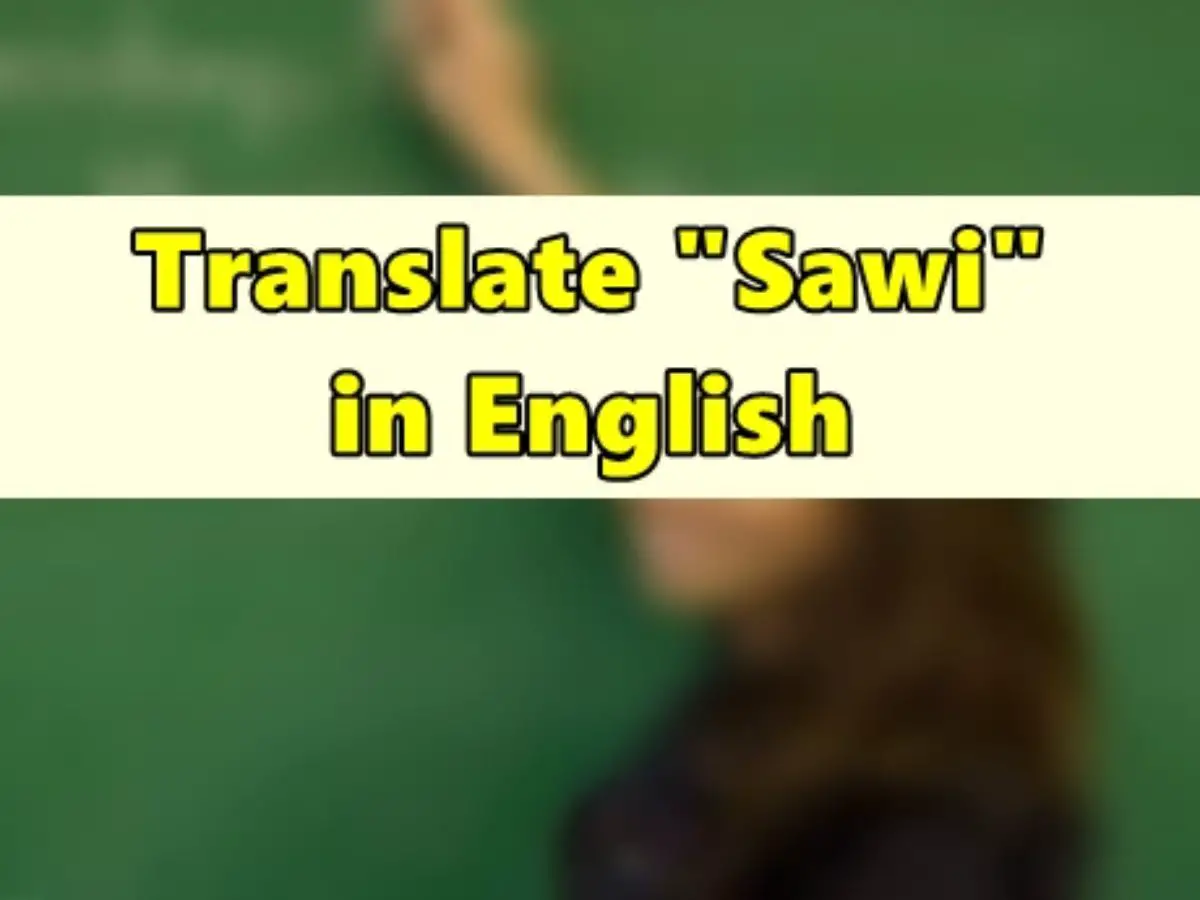 Sawi in english