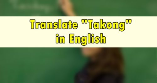 Takong in English
