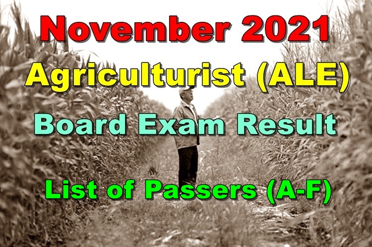 Agriculturist Board Exam Result