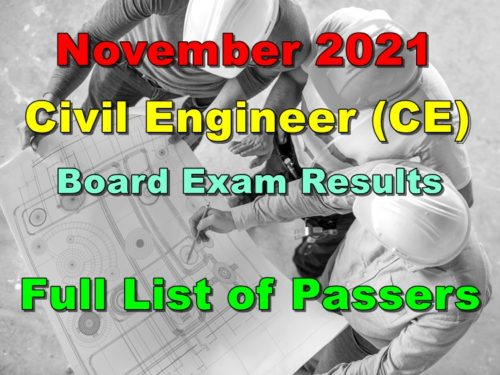 Civil Engineer Board Exam Result