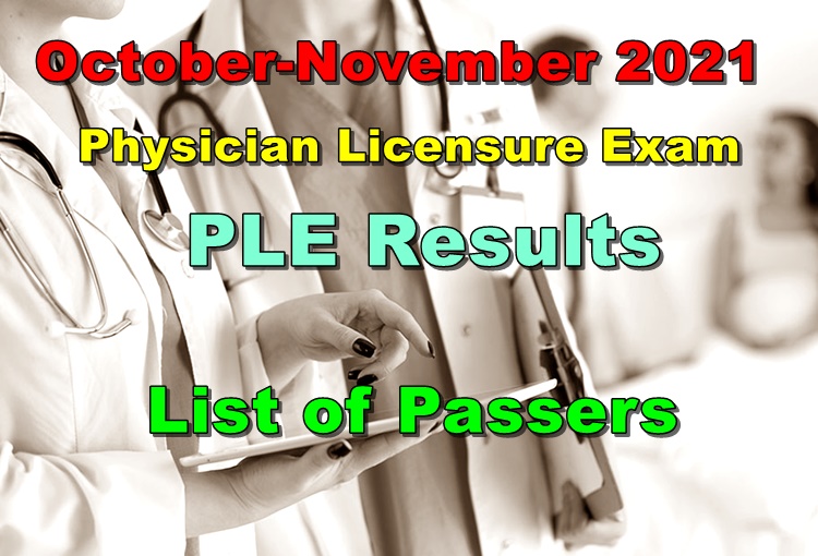 Physician Board Exam Results October November List Of Passers