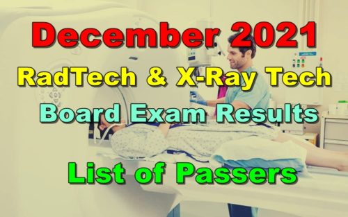 RadTech & X-Ray Tech Board Exam