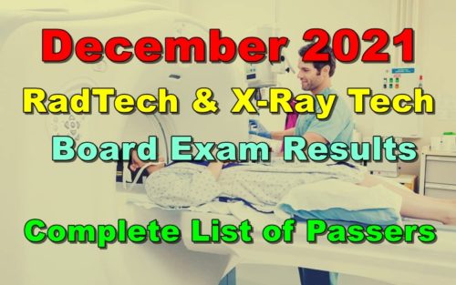 RadTech & X-Ray Tech Board Exam