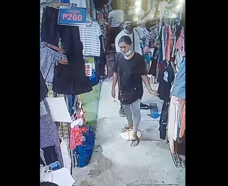 Female Thief Caught On Camera Stealing Goods From “Tiangge”