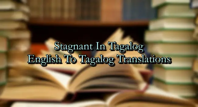 Stagnant In Tagalog – English To Tagalog Translations
