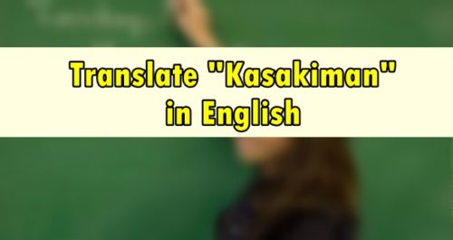 Kasakiman in English