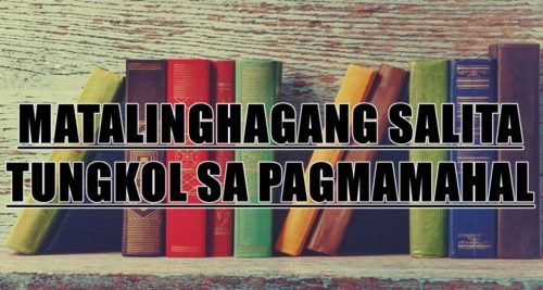 Matalinghagang Salita Tungkol Sa Pagmamahal