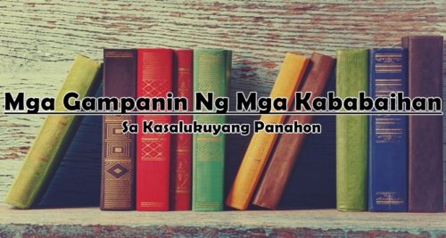 Mga Gampanin Ng Mga Kababaihan