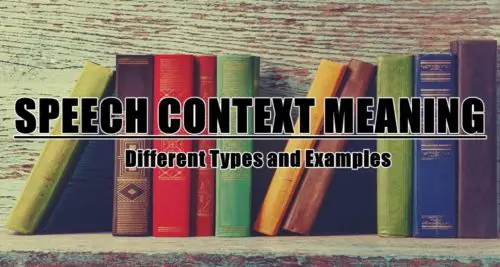 what type of speech context is used in the interview
