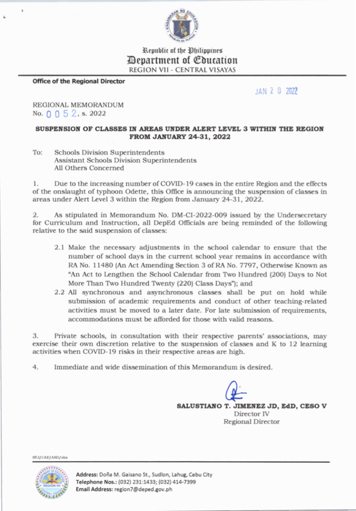 Class Suspensions