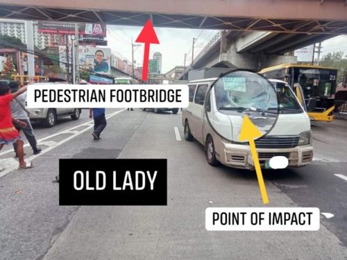 Old Lady, Footbridge