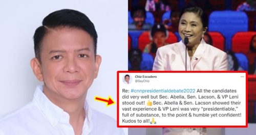 Chiz Escudero, Leni Robredo