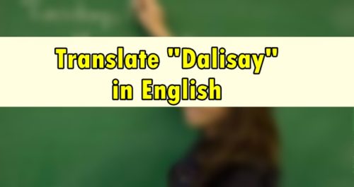Dalisay in English