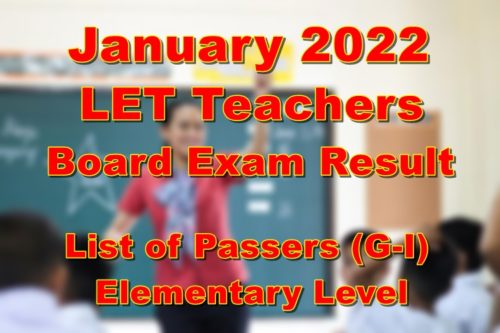 LET Board Exam Result