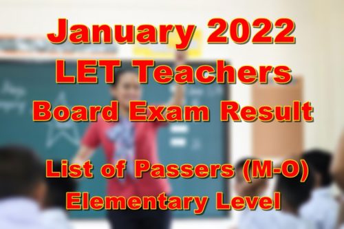 LET Board Exam Result