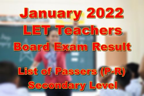 LET Board Exam Result