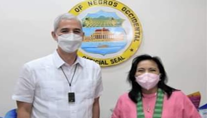 Negros Occidental Governor Bong Lacson, Vice Pres. Leni Robredo
