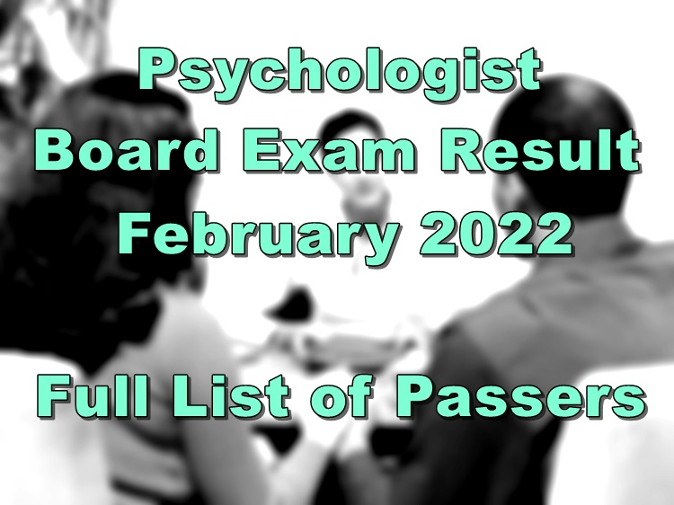 Psychologist Board Exam Result February 2022 Psychology Full List