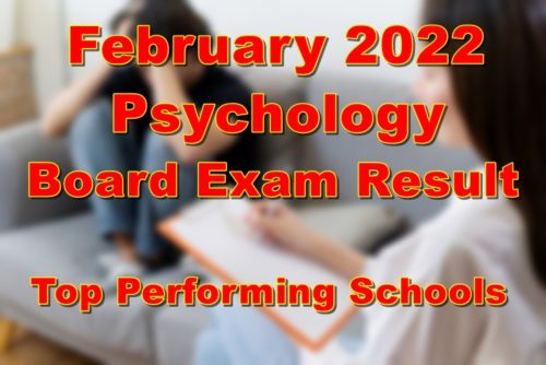 Psychology Board Exam Result