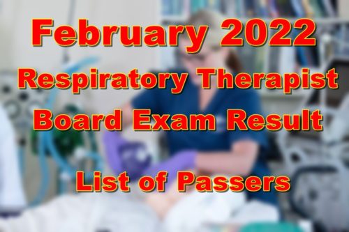 Respiratory Therapist Board Exam