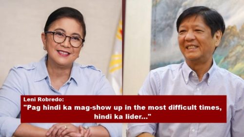 leni robredo bongbong marcos
