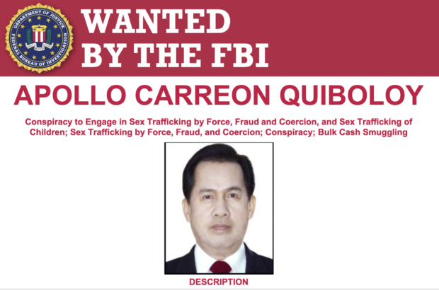 Quiboloy FBI Wanted