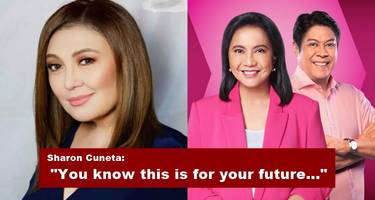 Sharon Cuneta Urges Voters To Choose Leni Kiko Tandem For The Future