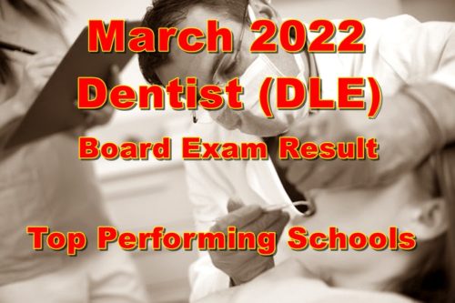 Dentist Board Exam Result