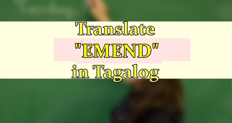 emend