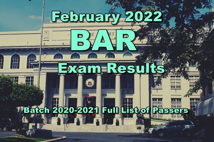 BAR Exam Results 2022 BAR 20202021 Full List of Passers