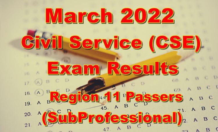Civil Service Exam Result
