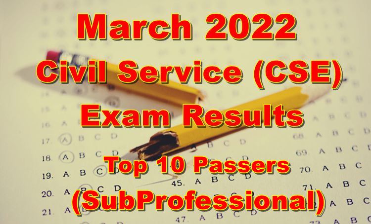 Civil Service Exam Result