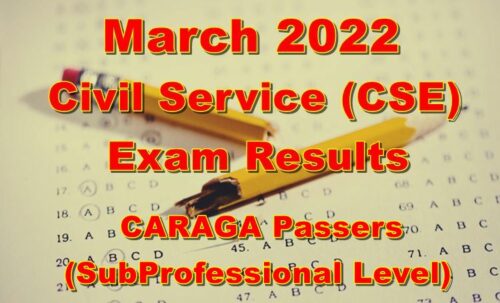 Civil Service Exam Result