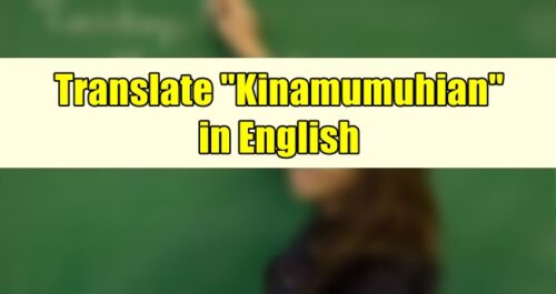Kinanamumuhian in English