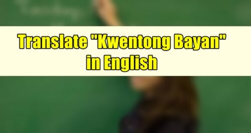 Kwentong Bayan in English