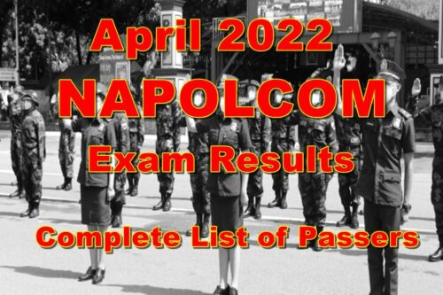 NAPOLCOM Exam Results