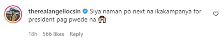angel locsin comment