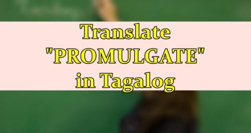 promulgate