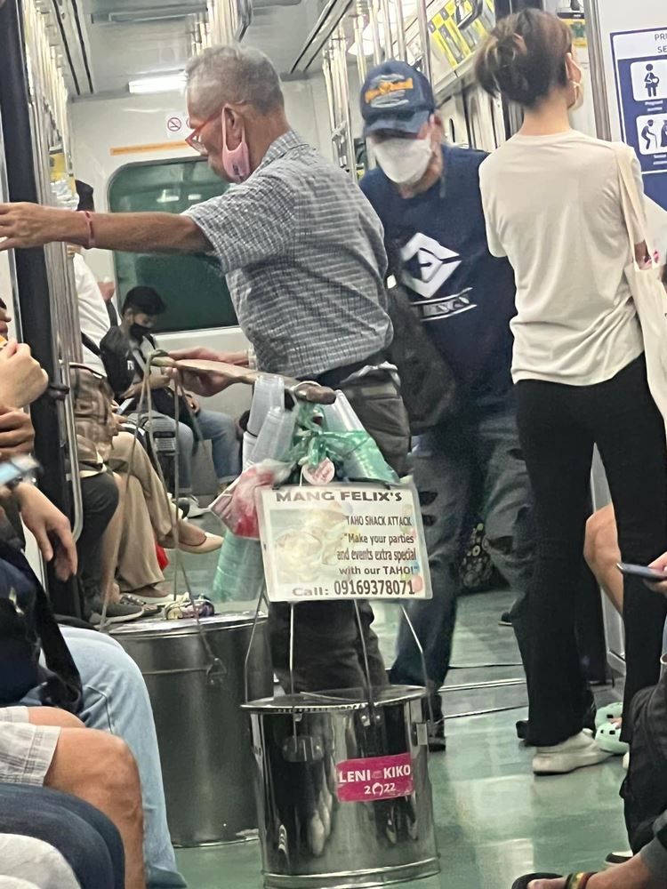 Elderly Taho Vendor