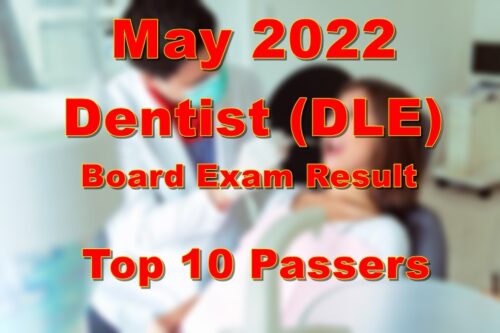 Dentist Board Exam Result