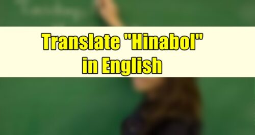 Hinabol in English