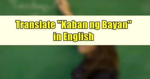 Kaban ng Bayan in English
