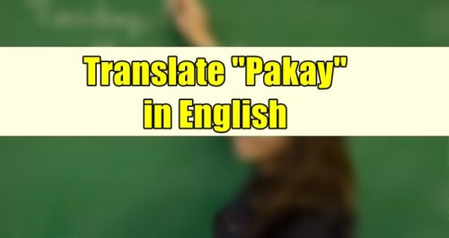 Pakay in English