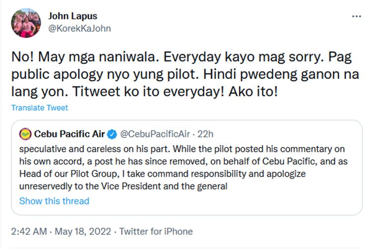 john lapus tweet